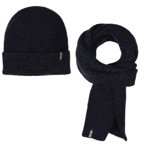 Komplet Unisex Zimowy Czapka i Szalik TUMBLE N DRY Granatowy