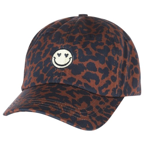Czapka z daszkiem dziecięca Tumble'n Dry Leopard happy cap 84/21510/18530/8057 - brązowa
