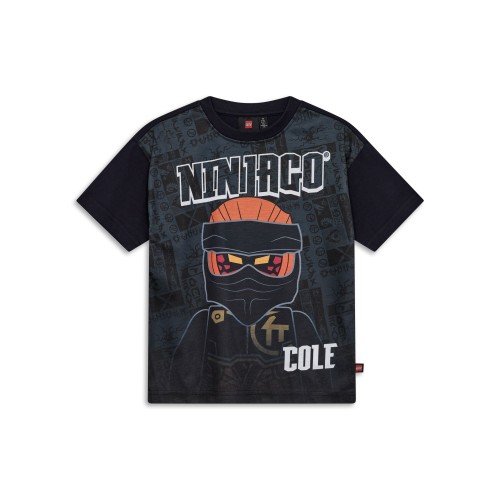 Koszulka dziecięca LEGO NINJAGO z nadrukiem Cole'a 12011405/995 - czarna