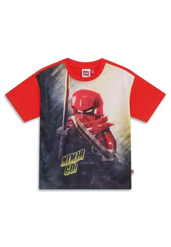 Koszulka chłopięca LEGO NINJAGO 11011337/349 - czerwona