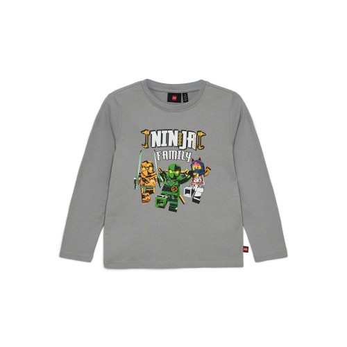 Koszulka z długim rękawem dziecięca LEGO NINJAGO 12011212/943 - szara