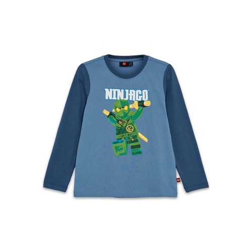 Koszulka z długim rękawem dziecięca LEGO NINJAGO 12011316/559 - niebieska