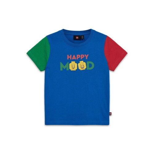 Koszulka dziecięca LEGO z nadrukiem HAPPY MOOD 12011336/557 - niebieska