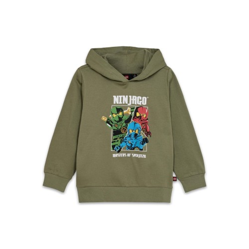 Bluza z kapturem dziecięca LEGO 12011290/822 - oliwkowa zieleń