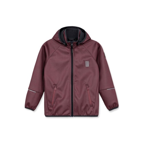 Kurtka dziecięca LEGO softshell z membraną 11010179/376 - bordowa