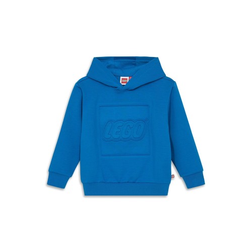 Bluza z kapturem dziecięca LEGO z tłoczonym logo 11010295/557 - niebieska