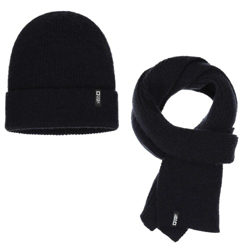 Komplet czapka i szalik chłopięcy Tumble'n Dry Beanie & Scarf Boys 84/31500/91291/5069 - granatowy