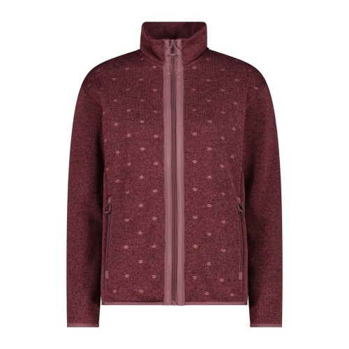 Bluza damska CMP 36H2966/H846 - bordowa wzorzysta
