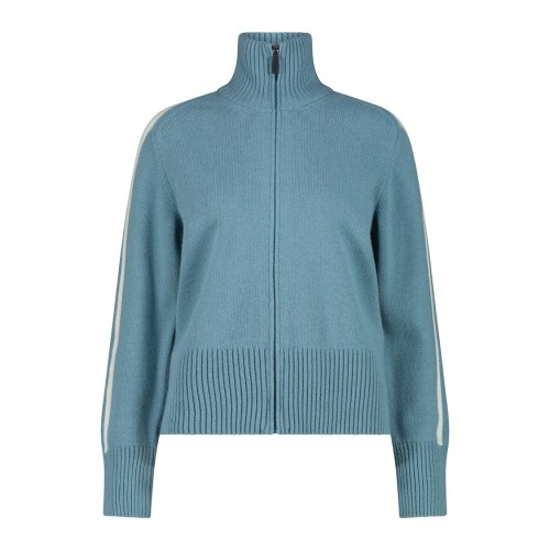 Bluza damska CMP 7H26605/L720 - błękitna z białym lampasem