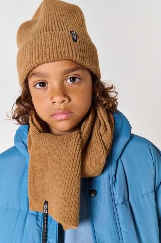 Komplet czapka i szalik dziecięcy Tumble'n Dry Beanie & Scarf 84/20800/12957/8008 - brązowy