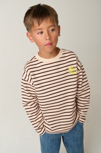 Koszulka z długim rękawem chłopięca Tumble'n Dry Chester 84/22186/17569/8058 - brązowa