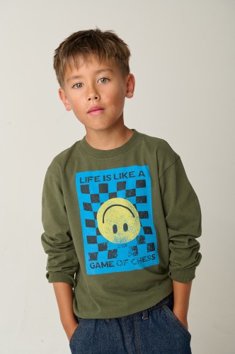Koszulka z długim rękawem chłopięca Tumble'n Dry Cardiff 84/22186/18259/6116 - zielona