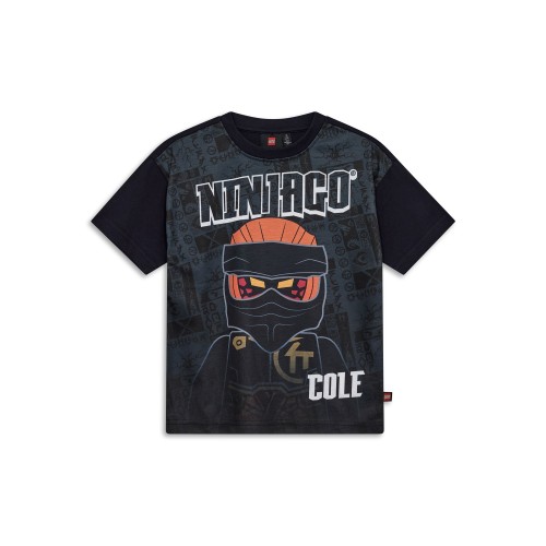 Koszulka dziecięca LEGO NINJAGO z nadrukiem Cole'a 12011405/995 - czarna