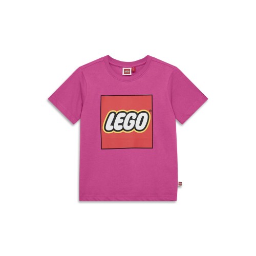 Koszulka dziecięca LEGO z dużym logo 12011363/446 - różowa