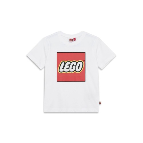 Koszulka dziecięca LEGO z dużym logo 12011363/101 - biała