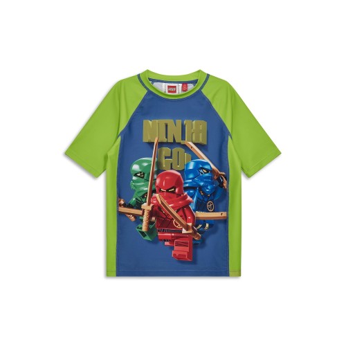Koszulka kąpielowa chłopięca LEGO NINJAGO 11011283/8006 - limonkowa