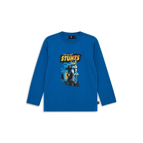 Koszulka dziecięca longsleeve LEGO LWTAFFY 615 11010919/557 - niebieska