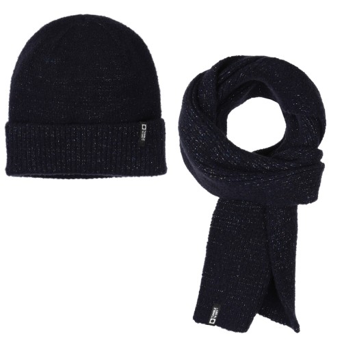 Komplet Unisex Zimowy Czapka i Szalik TUMBLE N DRY Granatowy