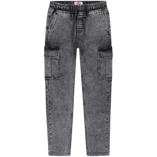 Spodnie chłopięce bojówki jeans Tumble'n Dry Jaro Cargo - szary denim