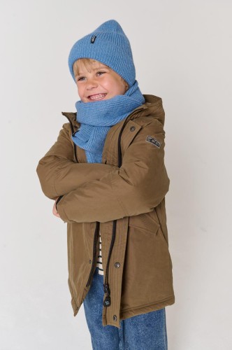 Komplet czapka i szalik dziecięcy Tumble'n Dry Beanie & Scarf 84/20800/12957/5188 - błękitny