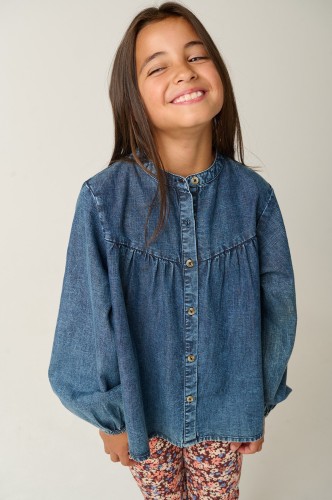 Bluzka dziewczęca Tumble'n Dry Delphine 84/21120/18679/5908 - niebieska