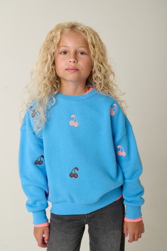 Bluza dziewczęca Tumble'n Dry Cerise 84/21175/18409/5030 - niebieska