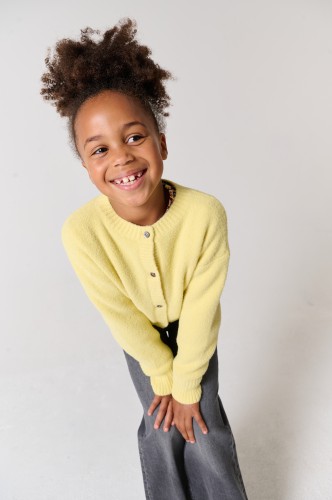 Kardigan dziewczęcy Tumble'n Dry Sourire Deux 84/21190/18007/1046 - żółty