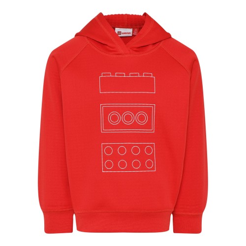 Bluza z kapturem dziecięca LEGO 11010435/349 - czerwona