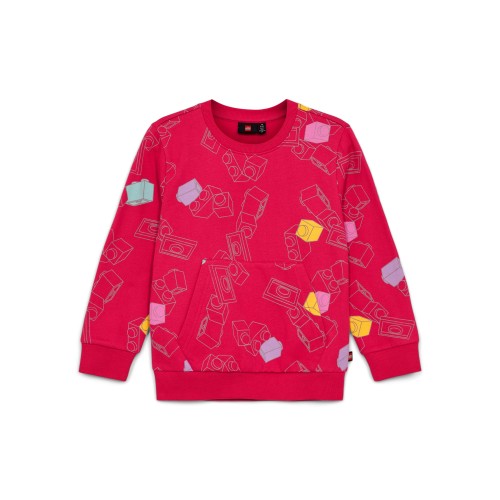 Bluza dziewczęca LEGO z kieszenią kangurką 12011185/494 - różowa