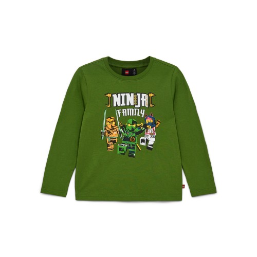 Koszulka z długim rękawem dziecięca LEGO NINJAGO 12011212/891 - zielona