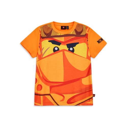 Koszulka dziecięca LEGO NINJAGO z dużą grafiką 12011243/278 - pomarańczowa