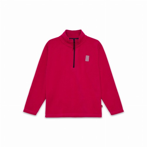 Bluza polarowa dziecięca LEGO z krótkim zamkiem 22972/479 - różowa