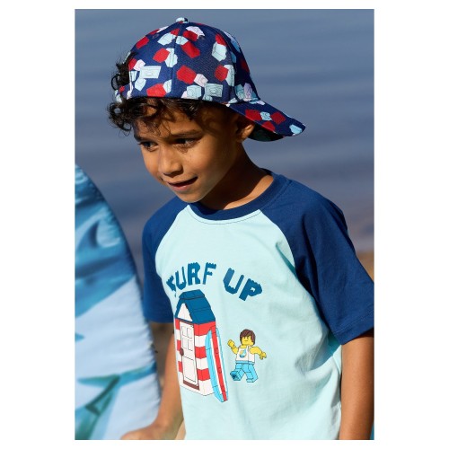 Koszulka dziecięca LEGO z nadrukiem SURF UP 12011472/701 - niebieska