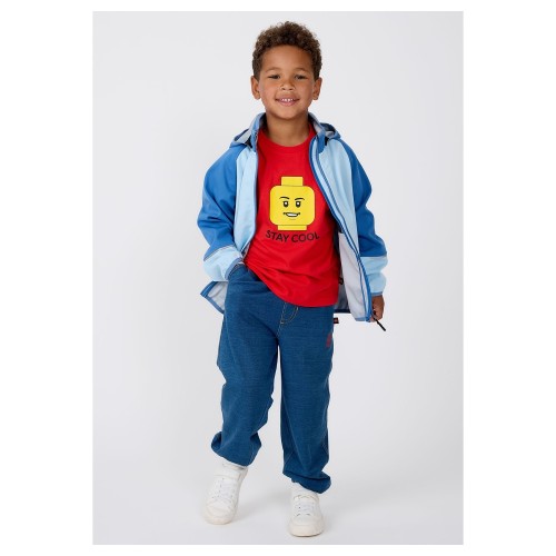 Kurtka softshell chłopięca LEGO wodoodporna 11010390/5003 - niebieska