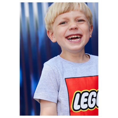 Koszulka dziecięca z krótkim rękawem LEGO LWTANO 631 12011363/912 - szara