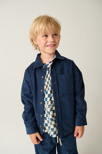 Koszula chłopięca Tumble'n Dry Winslow 84/22620/17788/5187 - niebieska